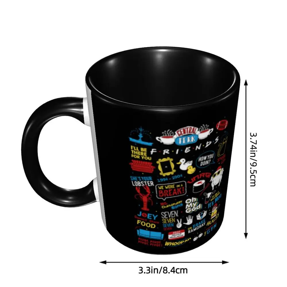 Classic Friends TV Show Coffee Mugs DIY Personalized Ceramic Mug Creative Gift