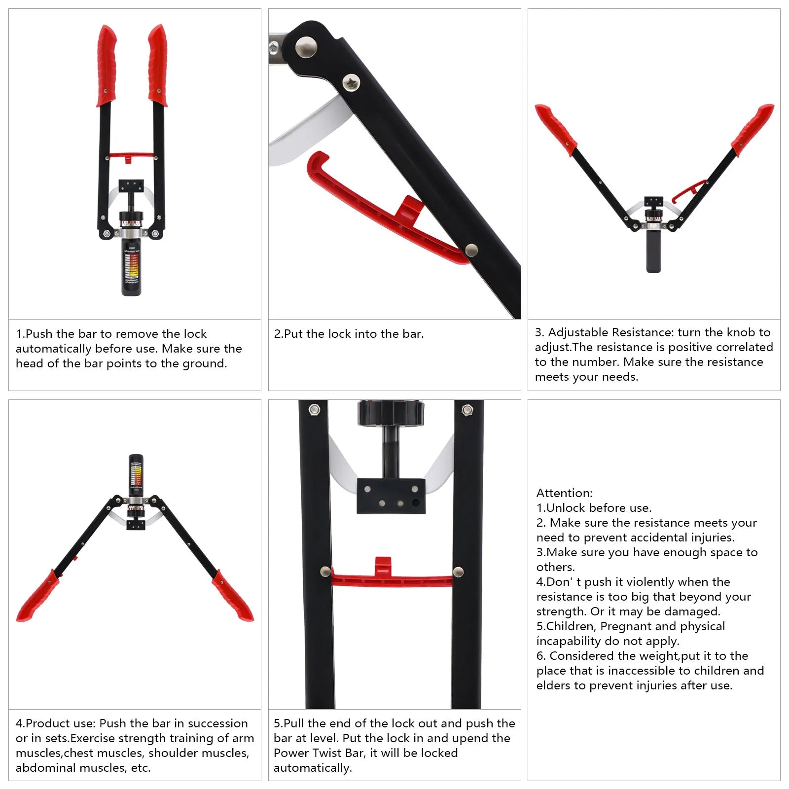 New Hydraulic Power Twister Spin Button Arm Blaster Forearm Workout Equipment 25 Gears Adjustable for Strength Training