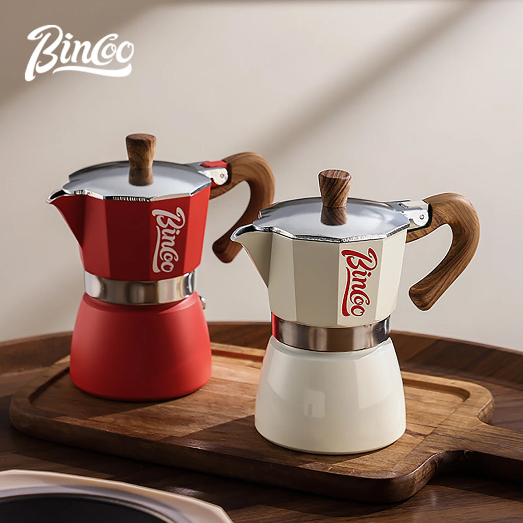 Bincoo Mocha Moka Coffee Pot Aluminum Espresso Maker Italian Coffee Professional Home Barista Accessories Coffee Tools 300ml