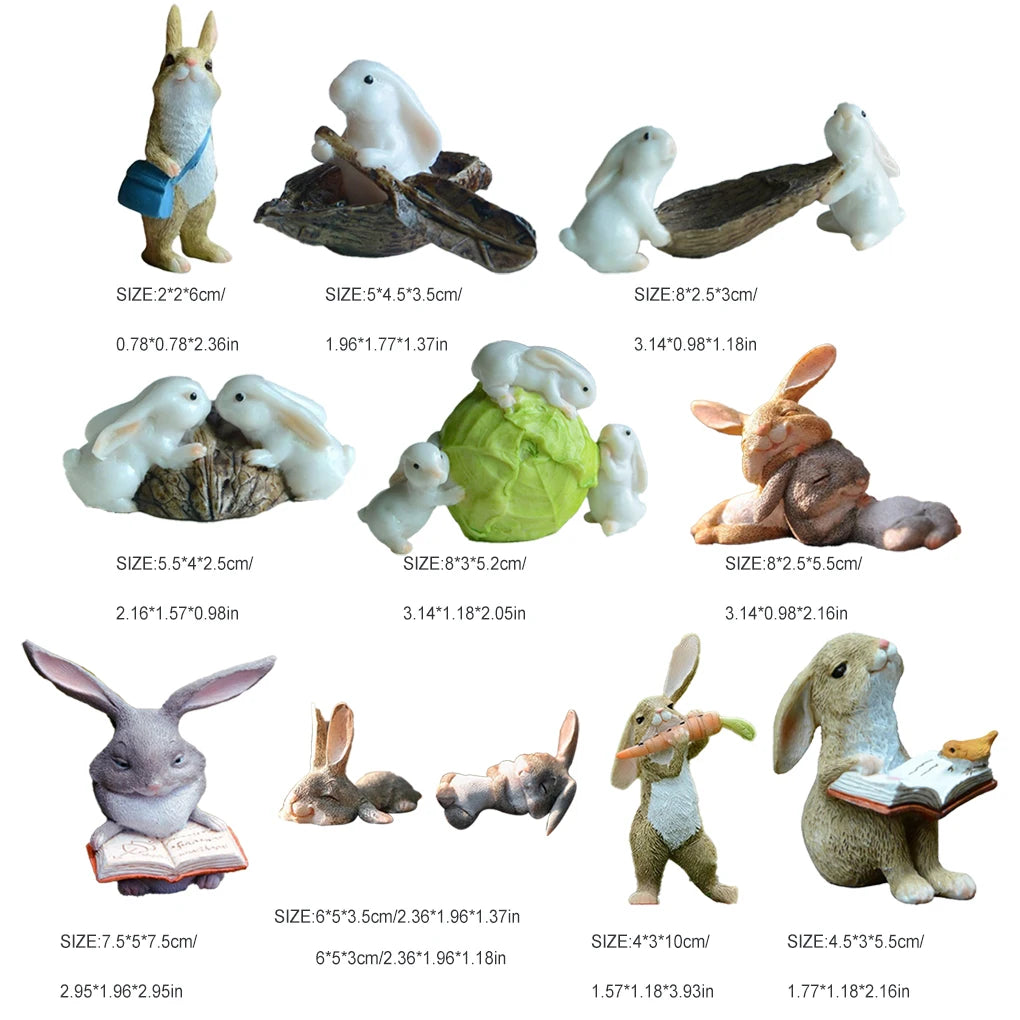 Resin Animal Shape Table Decor Portable Adorable Replacement Simulation Office Easter Ornament Decoration Gift Type