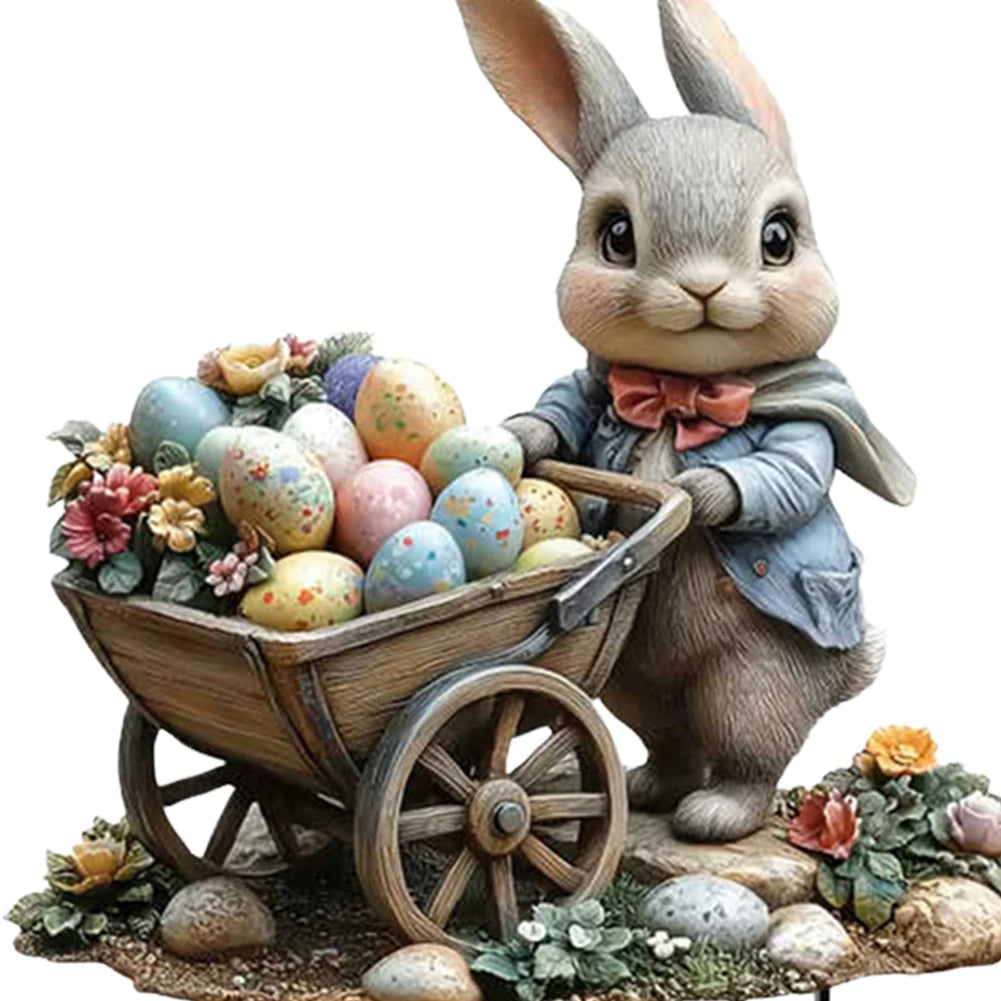 Easter Acrylic Garden Stake Decoration Multi-Function Yard Ornaments Waterproof Courtyard Statue for Outdoor Decoration