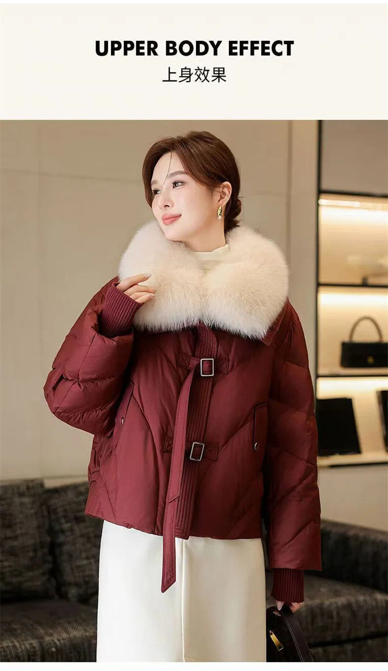 2025 Fashion  Winter New Down Cotton Jacket Women's Cotton-Padded Thicken Warm Parkas Short Coat Female Casual Ladies Overwear