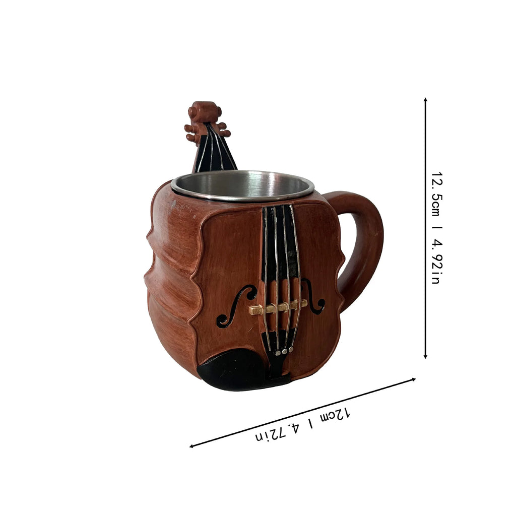 New Unique Musical Instrument Coffee Mug Creative Mug Milk Cup High-End Gift Desktop Ornaments