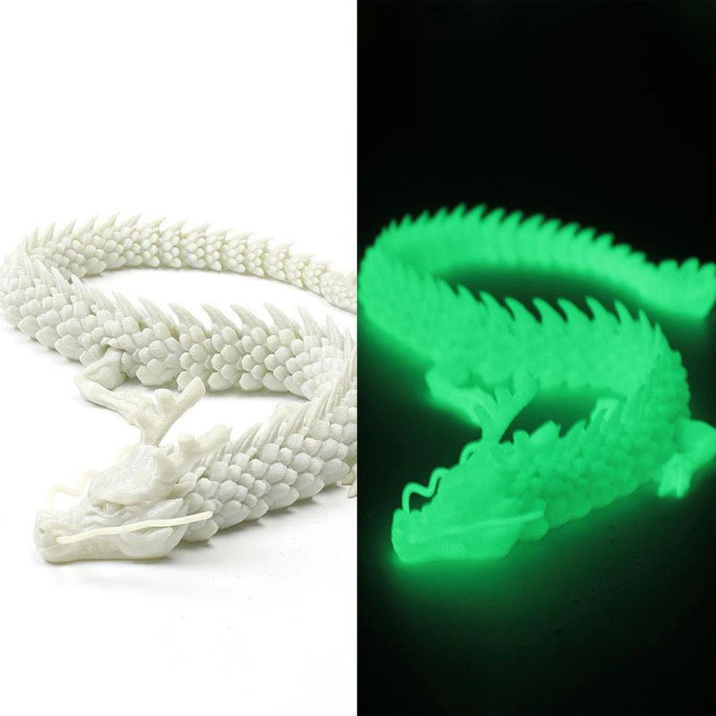 3D Printed Conjoined Dragon Ornaments, Movable Cartoon, Dragon Plants, rockery, Fish Tank Landscaping Decoration, 30cm 60cm