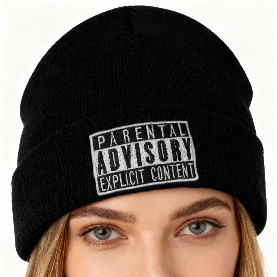 kumim Men's, Women's, Couple's, Letter Embroidered Autumn And Winter Warm Knitted Hat, Pullover Knitted Yarn Hat, Gift Giving