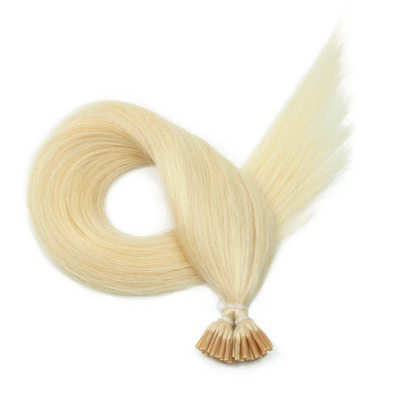MRS HAIR I Tip Hair Extensions Real Human Hair Pre Bonded Micro Beads Hair Capsules Microlink Capsules Hair