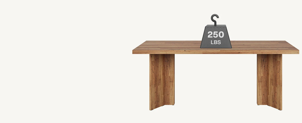 63-inch Dining Table for 4-6, Farmhouse Kitchen Table with Large Tabletop, Rectangular Eating Table for Dining Room, Living Room