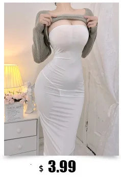 New Fashion Mature Elegant Charm Hollow Out Wrap Buttocks Dress Sexy Cut-out Slim Zebra Pattern Buttock Dress For Women W7TR