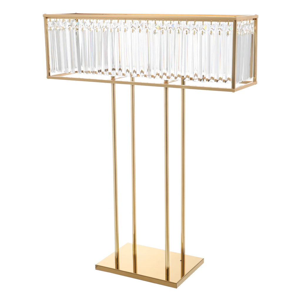 Modern 2pcs Gold Crystal Flower Stand - Wedding & Event Centerpiece for Birthday, Christmas H*L35.43*27.56in
