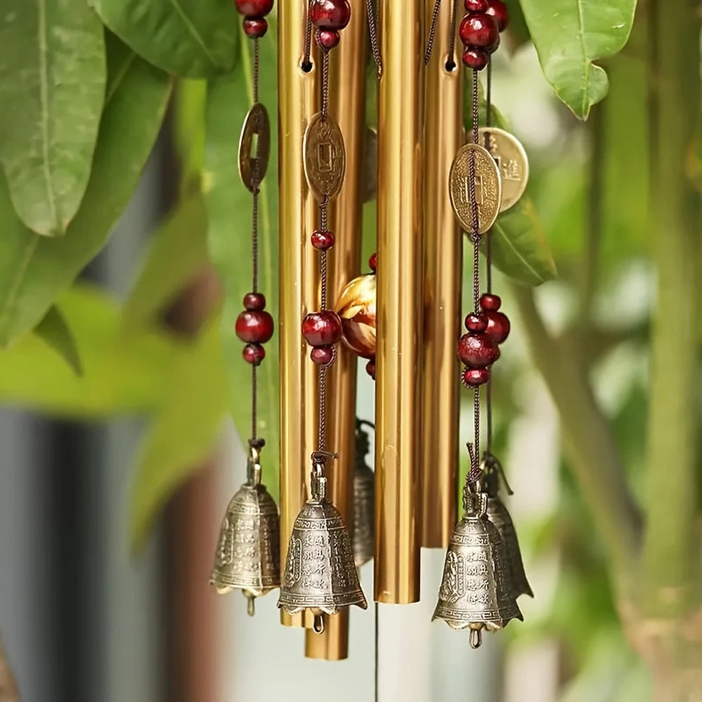 Metal Wind Chime Tubes Bells Good Luck Church Bell Outdoor Garden Home Garden Decor Hanging Wind Chime Decor