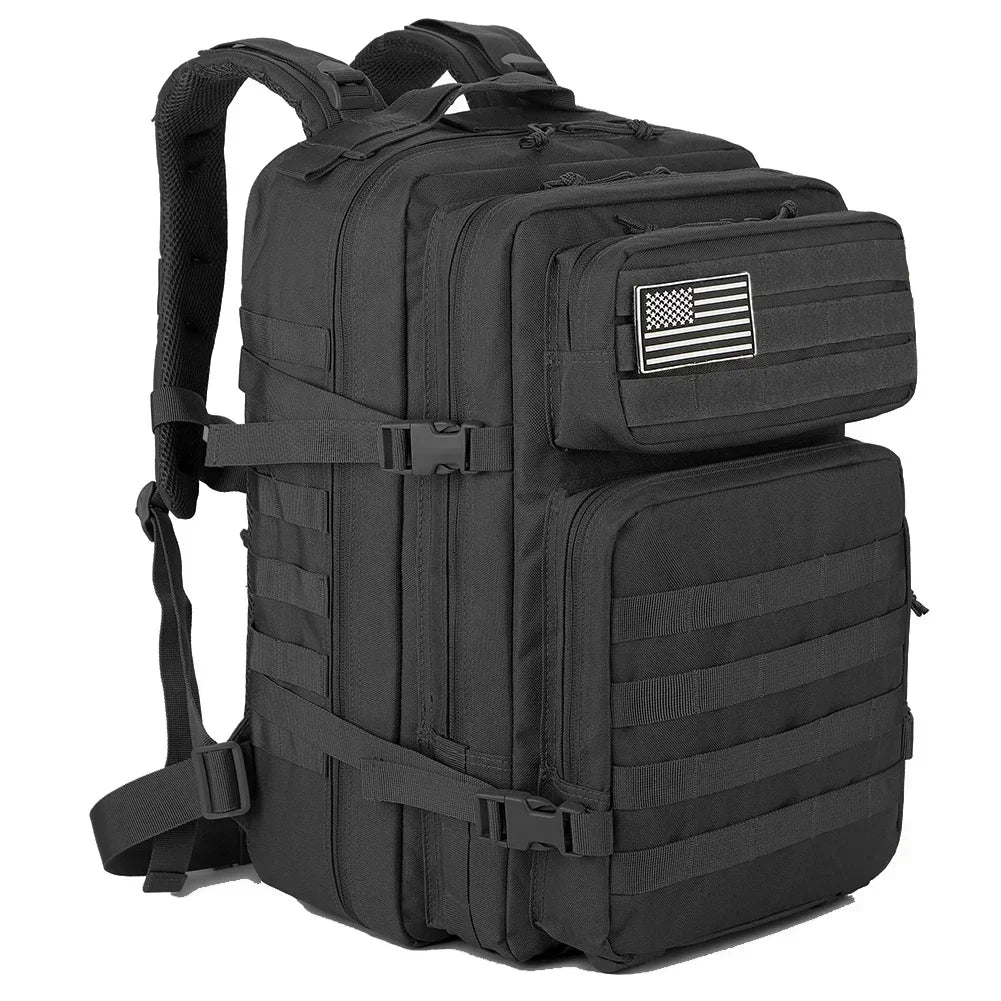 45L Tactical Backpack Large Capacity Outdoor Rucksack 3 Day Fitness Hiking Bag Hiking Camping Gear Backpacks