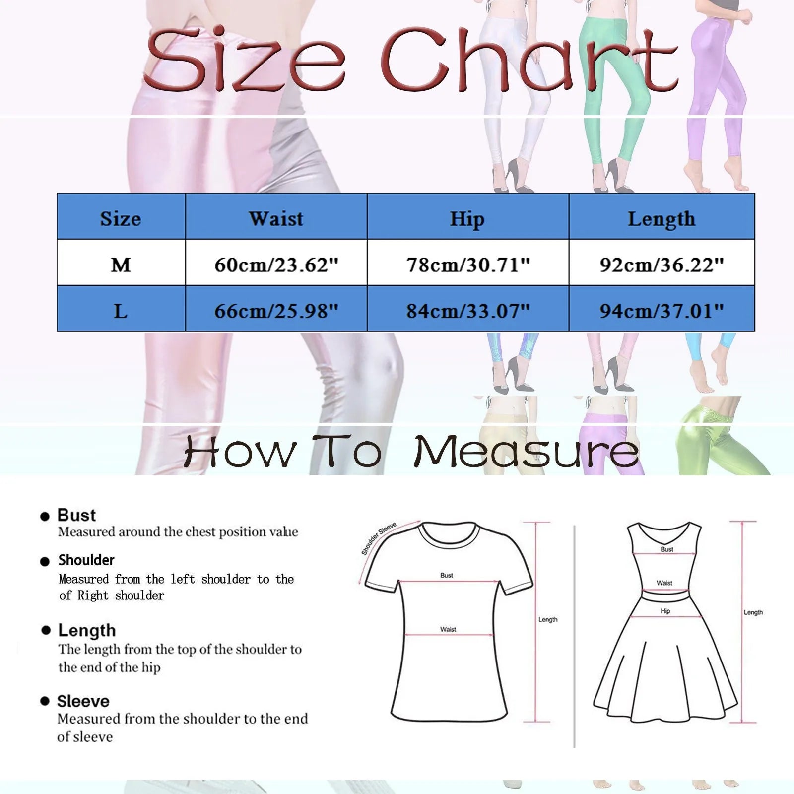 Women Stretchy Leggings Pants Candy Color Party Stage Performance Costumes Clothing High Waist Silver Leggings Clubwear Pants