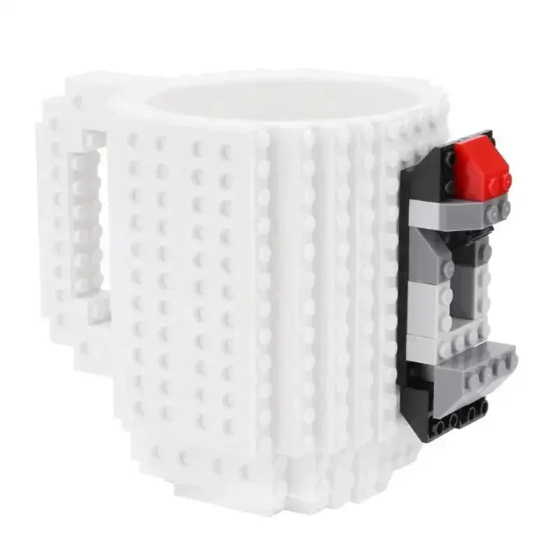 350ml Creative Milk Mug Coffee Cups Creative Build-on Brick Mug Cups Drinking Water Holder Building Blocks Design