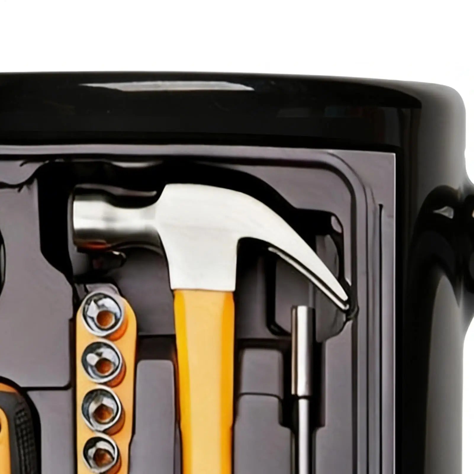 Funny Coffee Mug Toolbox Design Wrench Pattern Mechanic Water Cup Ceramic Sturdy Mechanic Mug Auto/Car Mechanic Gift
