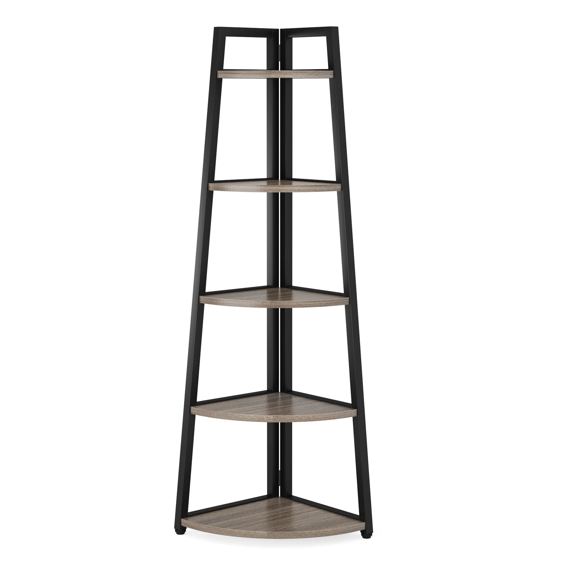 Tribesigns Bookcase Corner Book Shelf Rack Wood Bookshelf Storage Shelves