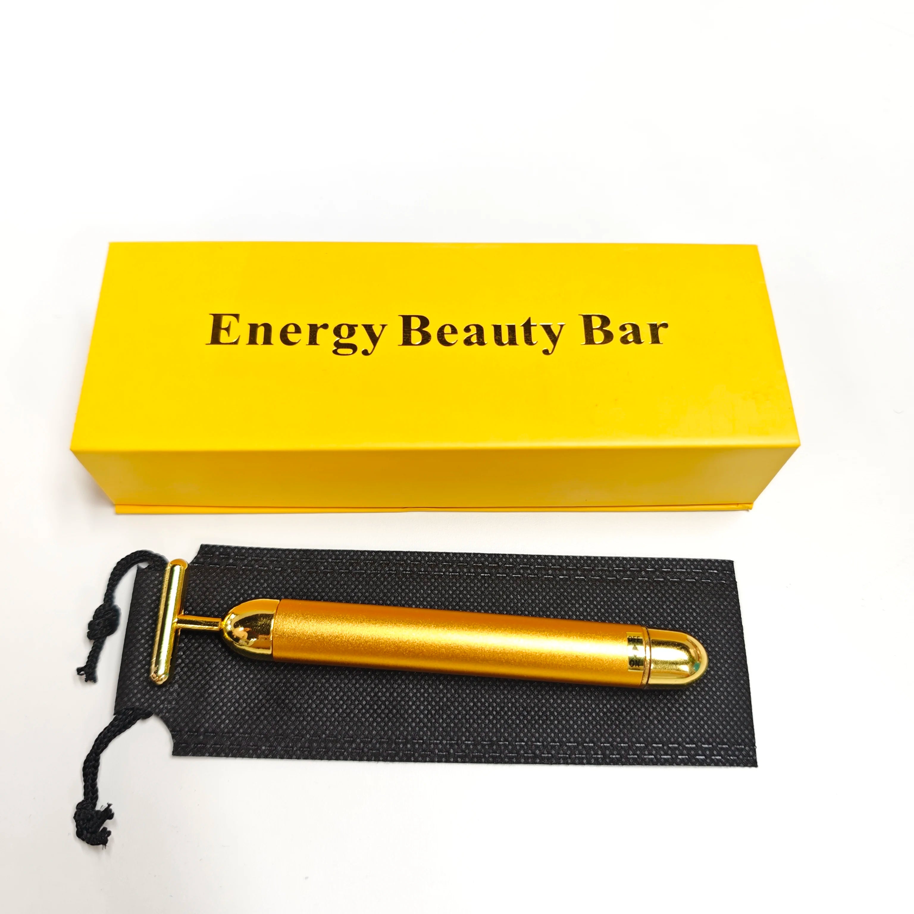 Beauty Stick 24k Gold Face Lift Bar Skin Tightening Energy Beauty Stick Vibrating Facial Massager Electric Beauty Instrument
