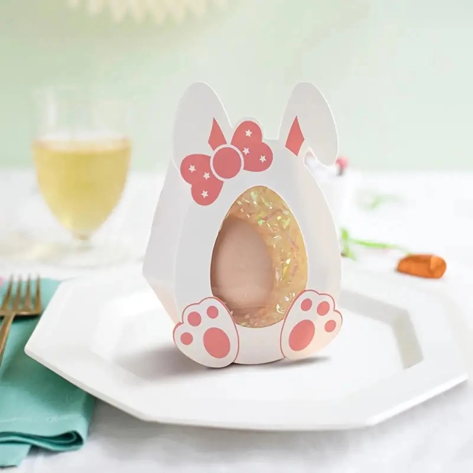 Cartoon Gift Boxes Easter Bunny Shape Boxs Unique Candy Storage Holder Festive Decoration Suitable for School Office