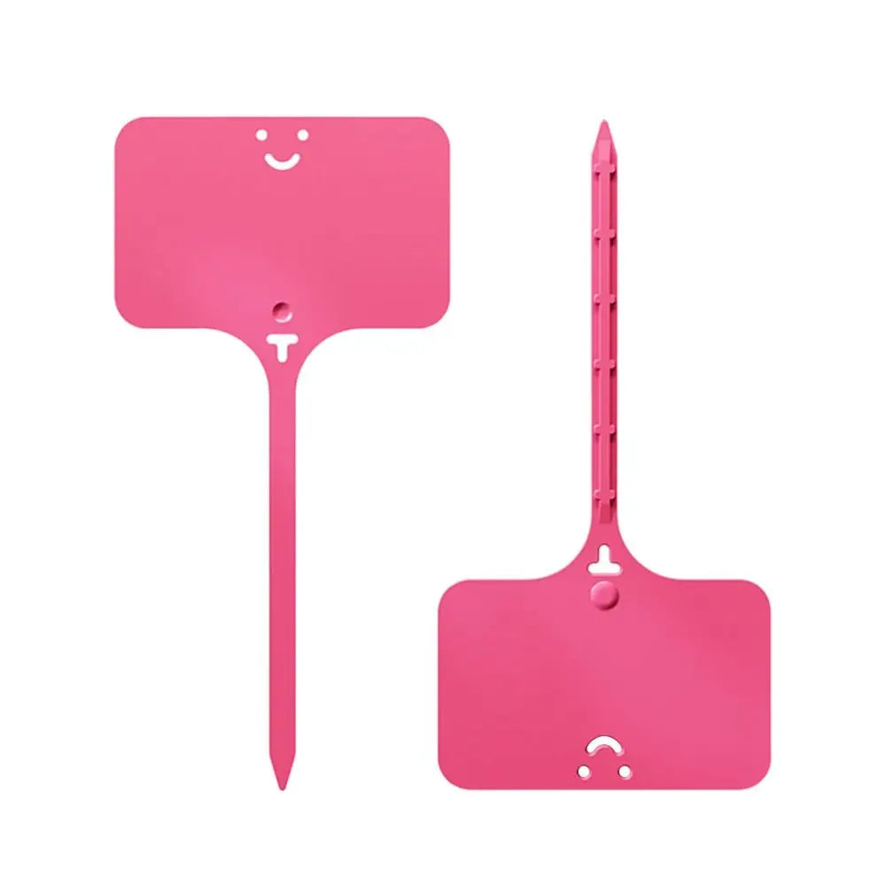 100Pcs T-type Sign Tags Garden Plant Labels Colorful Garden Decoration Name Tag Plastic Waterproof Plastic Marker Tags