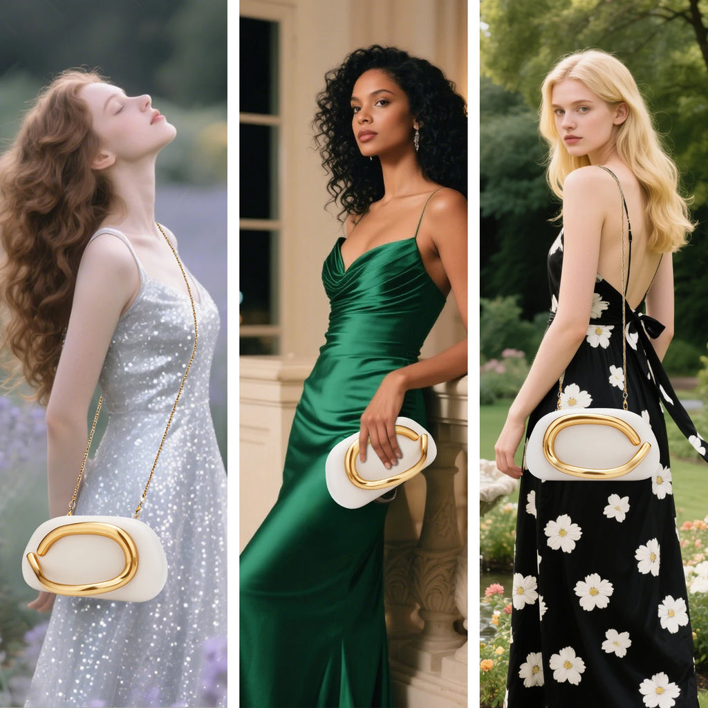 Box Bag Metal Clutch Bag Crossbody Pu Leather Clutch Shoulder Luxury Handbags Women's Handbag Ladies Female Evening Purse