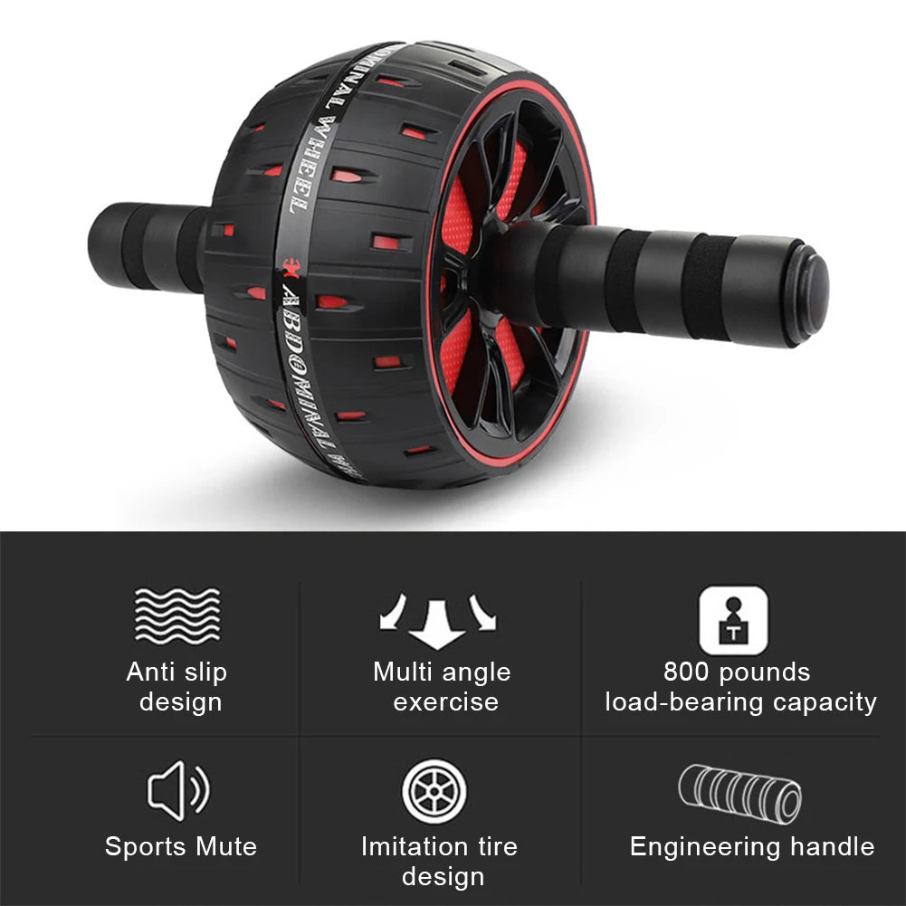 AB Slide ABS Exercise Big Abdominal Wheel Roller Home Non-Slip Training Equipment No Noise Gym Strength Workouts ABS Roller