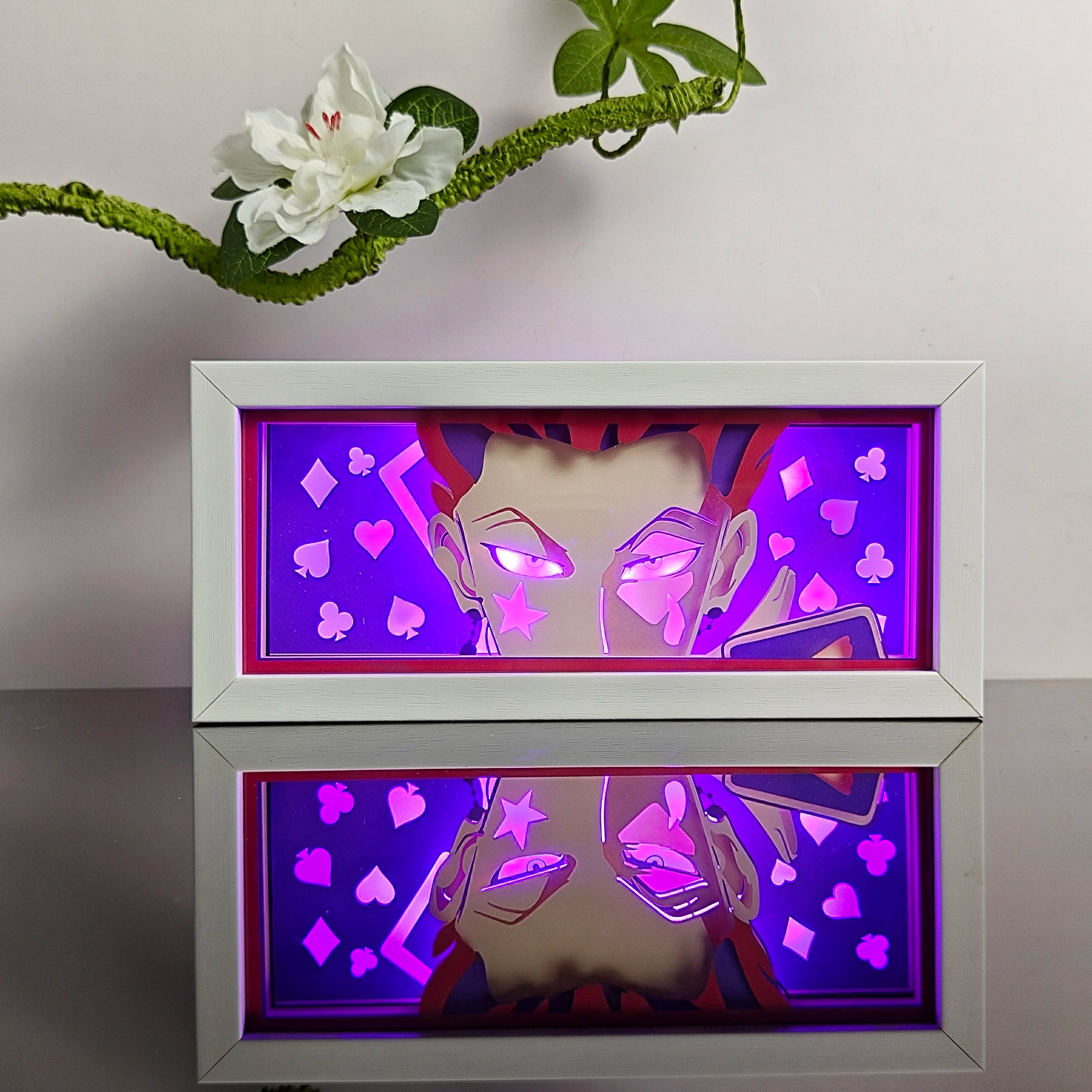 3D Anime Motion Night Light Anime Laser Lamp Box Led Light For Bedroom Desk Decor Manga Birthday Gift Table Lamps Lightbox