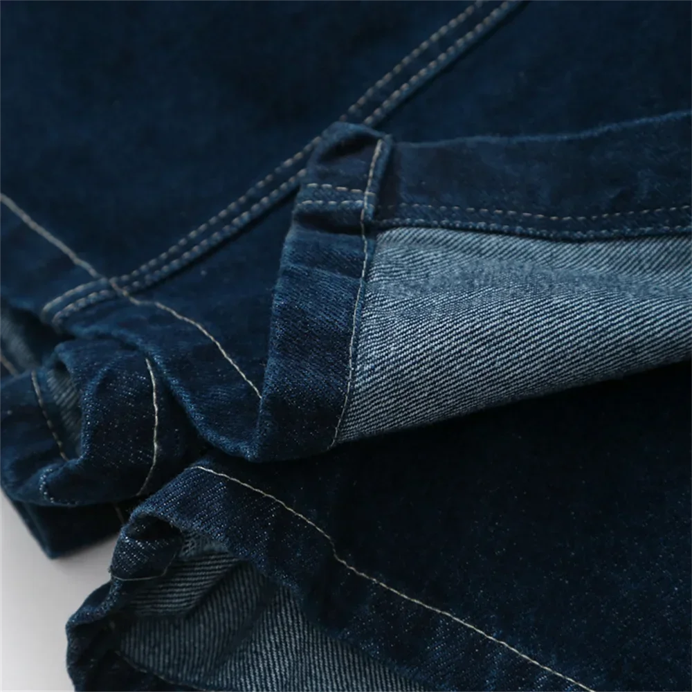 Summer New Women's Fashion Temperament Casual Versatile V-neck Short Denim Shirt Double Breasted Denim Skirt Suits Outfits