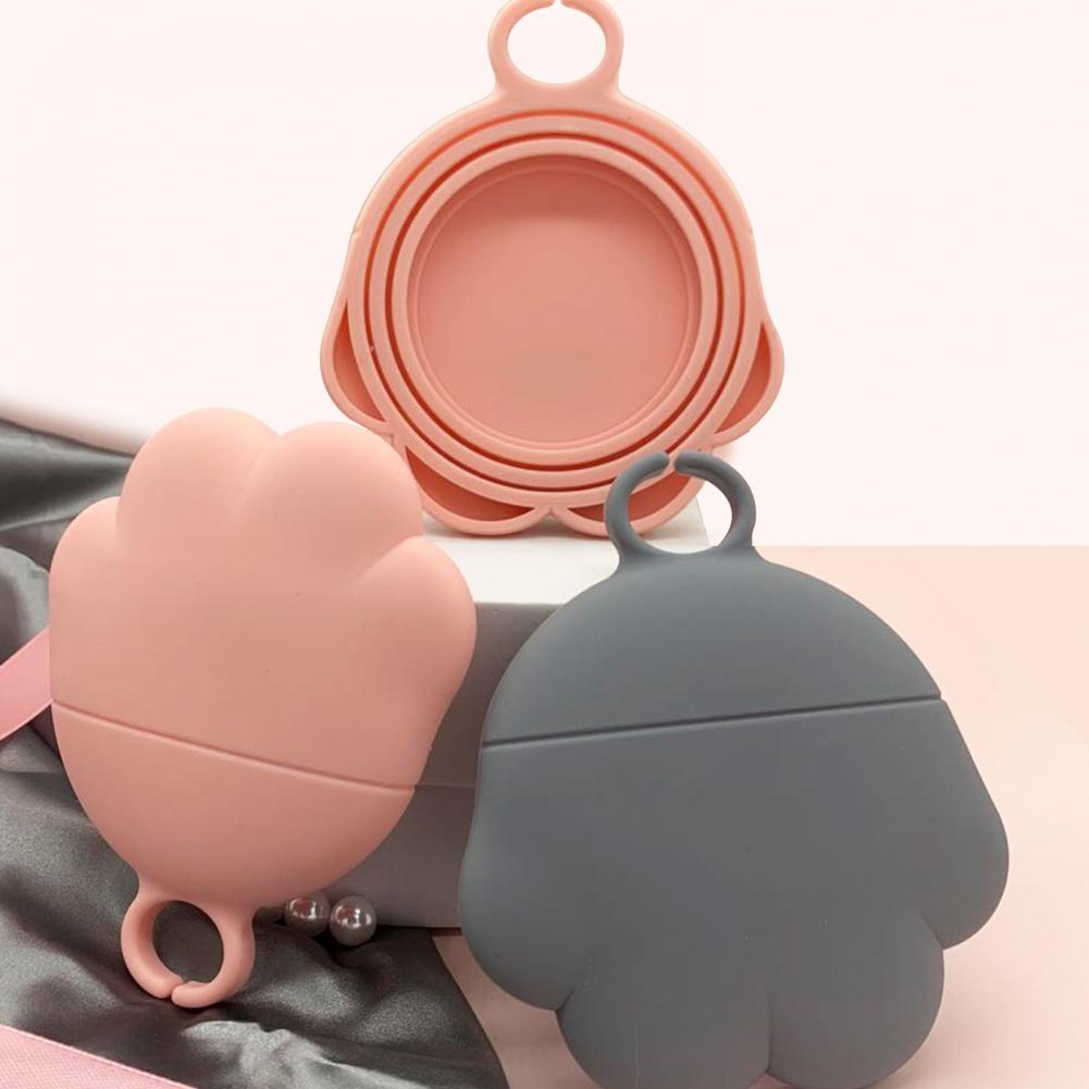 Pet Canned Spoon Adorable Lovely Paw Design Silicone Cat Food Can Lid Cover Spoon Jar Opener Puppy Feeding Food Scoop