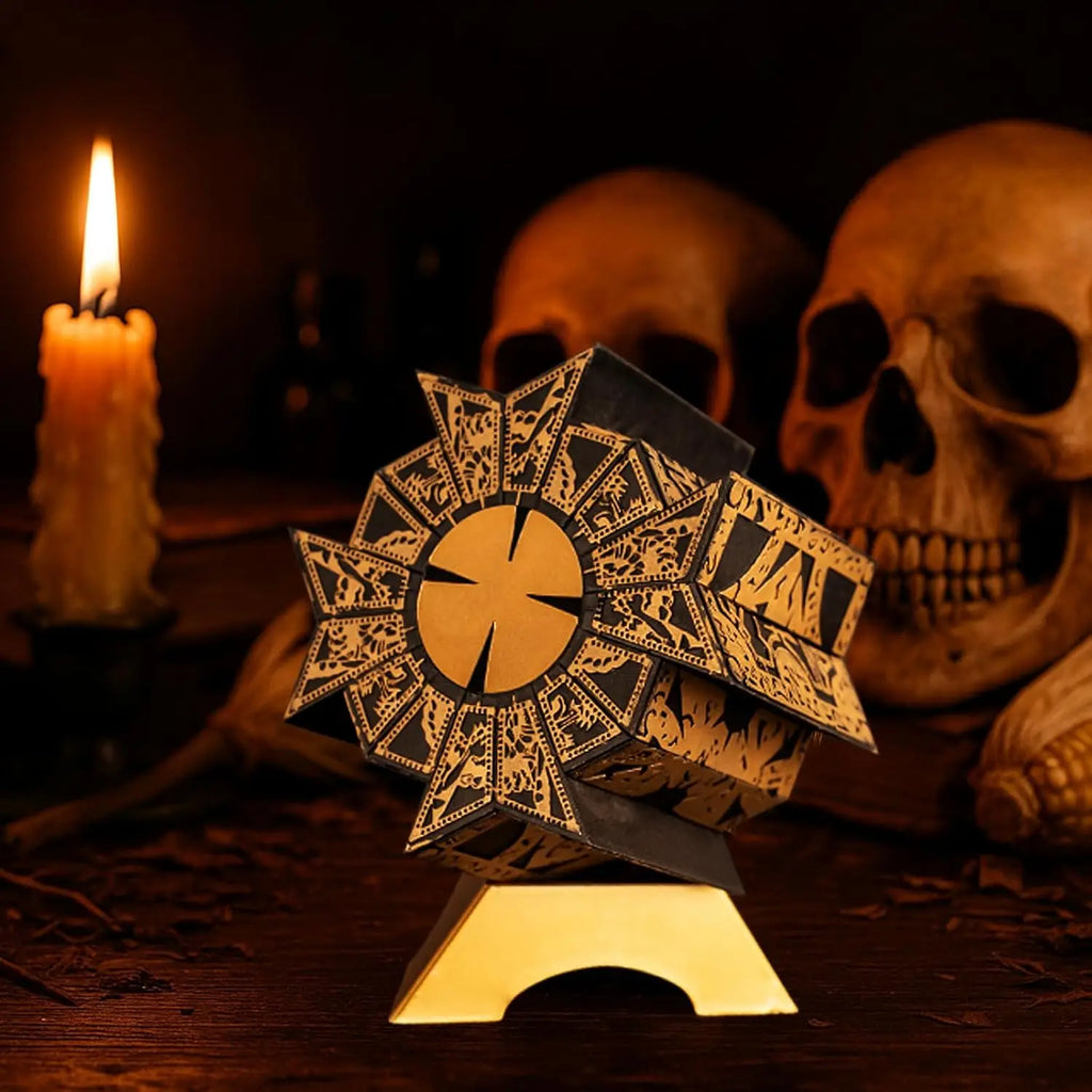 Hellraiser Puzzle Box, Lament Configuration, Halloween Cenobites Pinhead Cosplay Movies Props