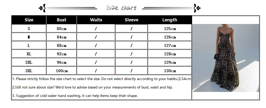 VEITCHE Summer Vintage Lepord Print Sling Dress Women Suspender Sleeveless Backless High Waist Long Dress Lady Maxi Robe