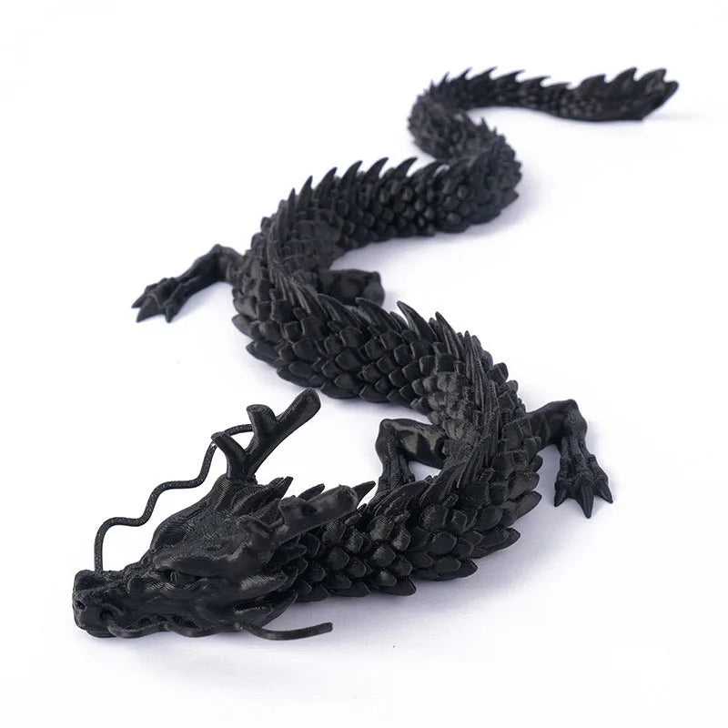 3D Printed Conjoined Dragon Ornaments, Movable Cartoon, Dragon Plants, rockery, Fish Tank Landscaping Decoration, 30cm 60cm