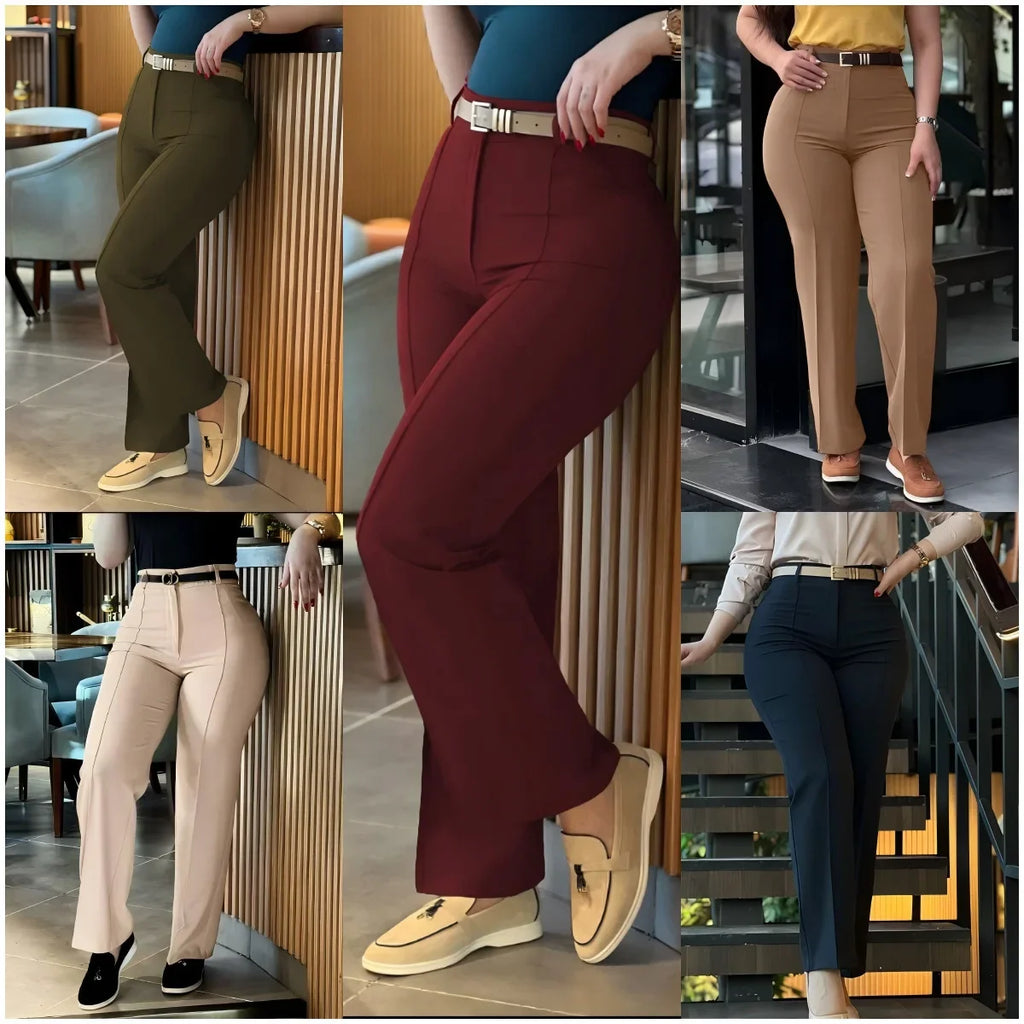 Casual Pants Women Clothing New Cute Style Fresh and Sweet Collage Pants High Waisted Elegant Trousers Streetwear 2024 Autumn
