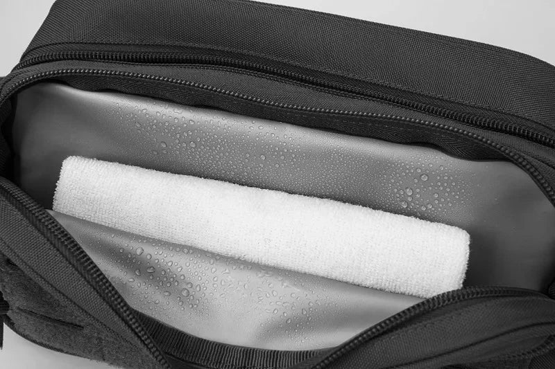 Toiletry Bag For Men Hygiene Bag Mens Shaving Kit Travel shower Bag Waist BackpackTool Molle Pouches Small Dopp Kit belt bag