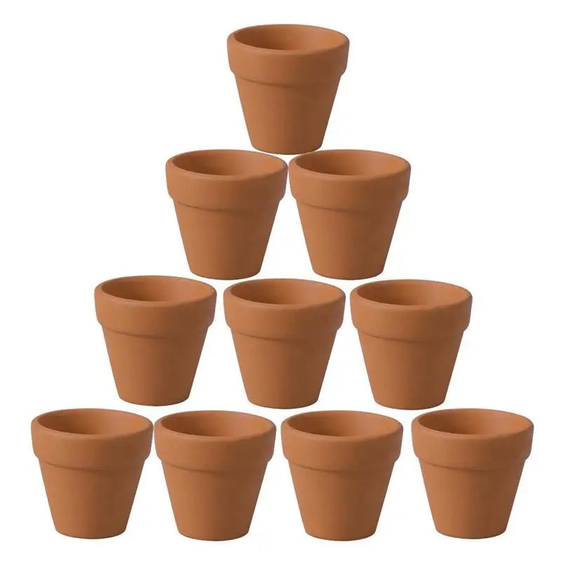 10Pcs 4.5x4cm Small Mini Terracotta Pot Clay Favours Ceramic Pottery Flower Pots Great For Decors Crafts