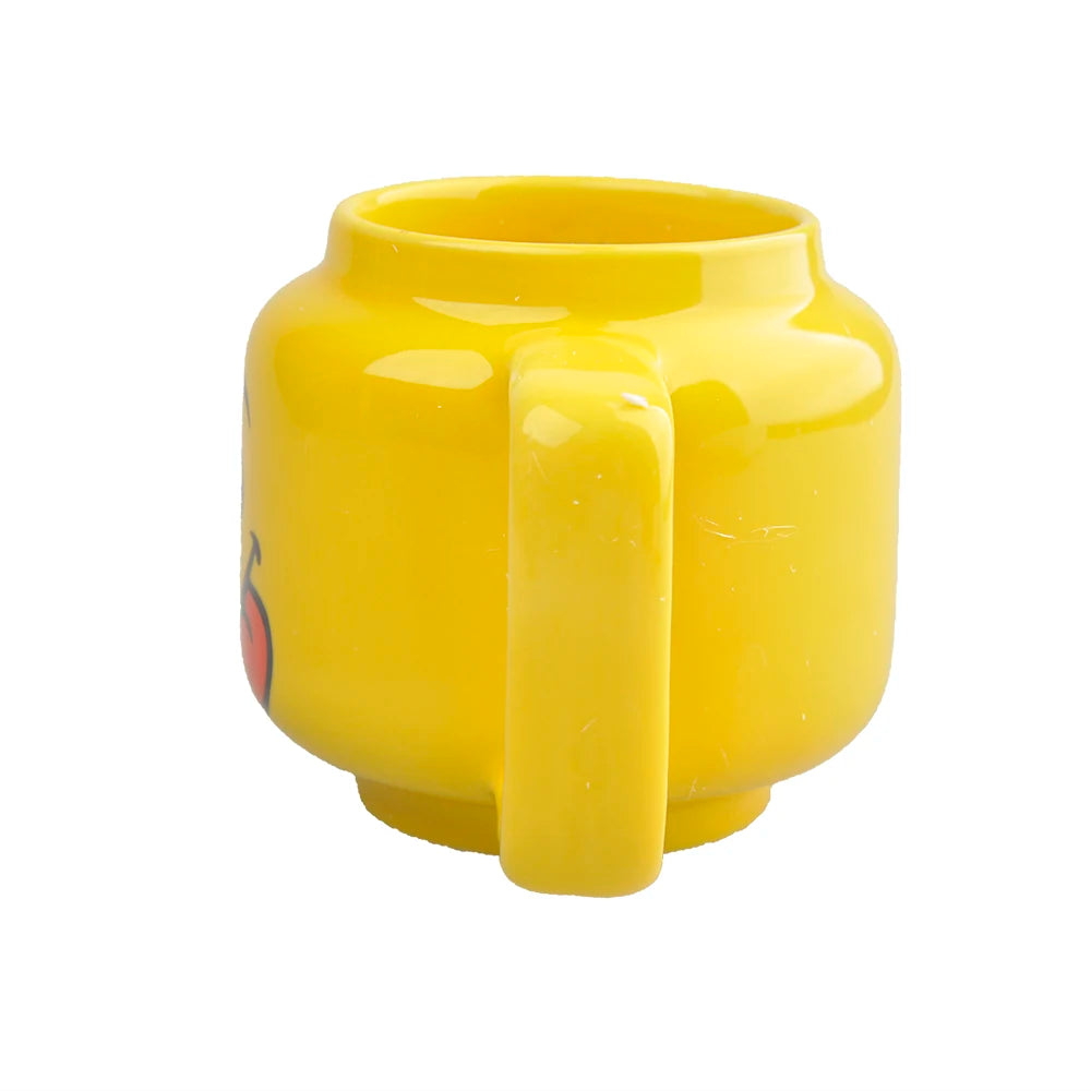 Expression Ceramic Mug 250ML Cute Coffee Cups Drinkware Figurine Head Smiling Face Tea Drinking Cup Children Christmas Gift 머그컵