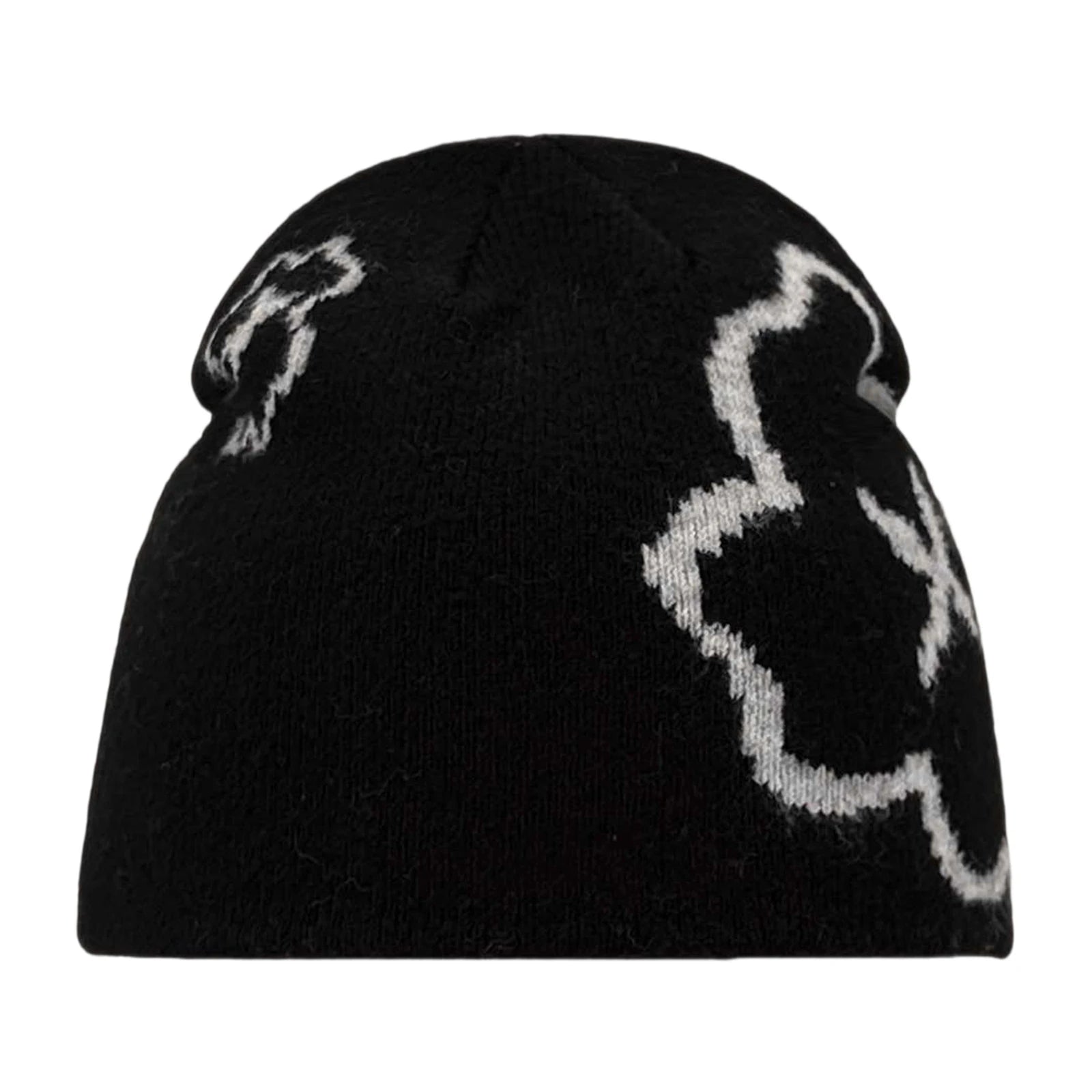 Women s Winter Knit Beanie Hat with Floral Design Soft and Stretchy Skull Cap for Outdoor Activities Warm and Cozy
