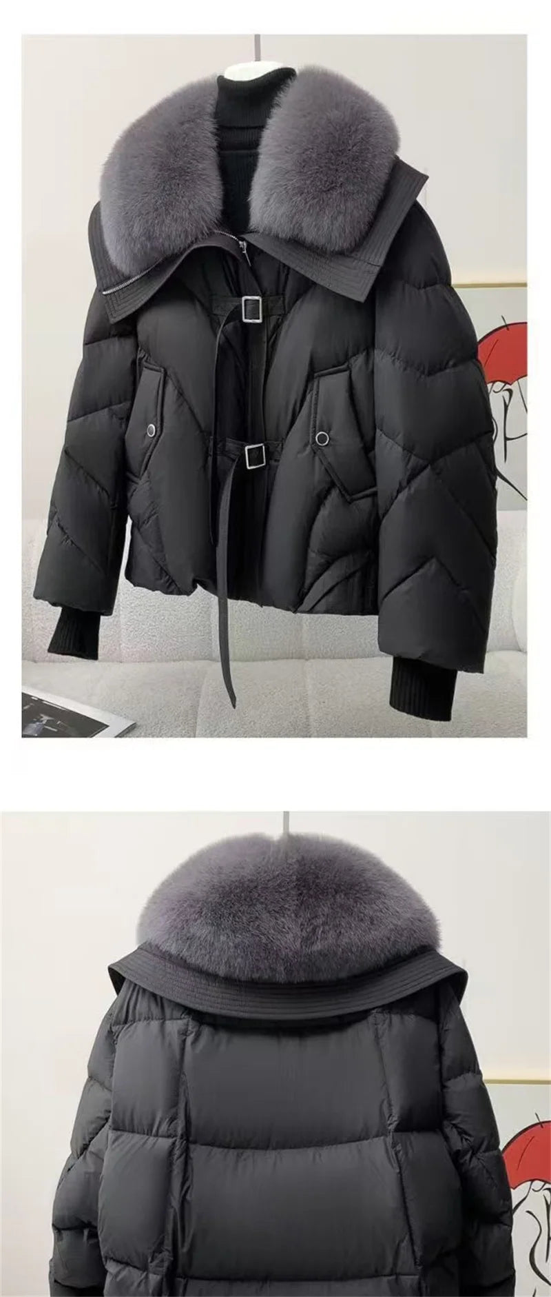 2025 Fashion  Winter New Down Cotton Jacket Women's Cotton-Padded Thicken Warm Parkas Short Coat Female Casual Ladies Overwear