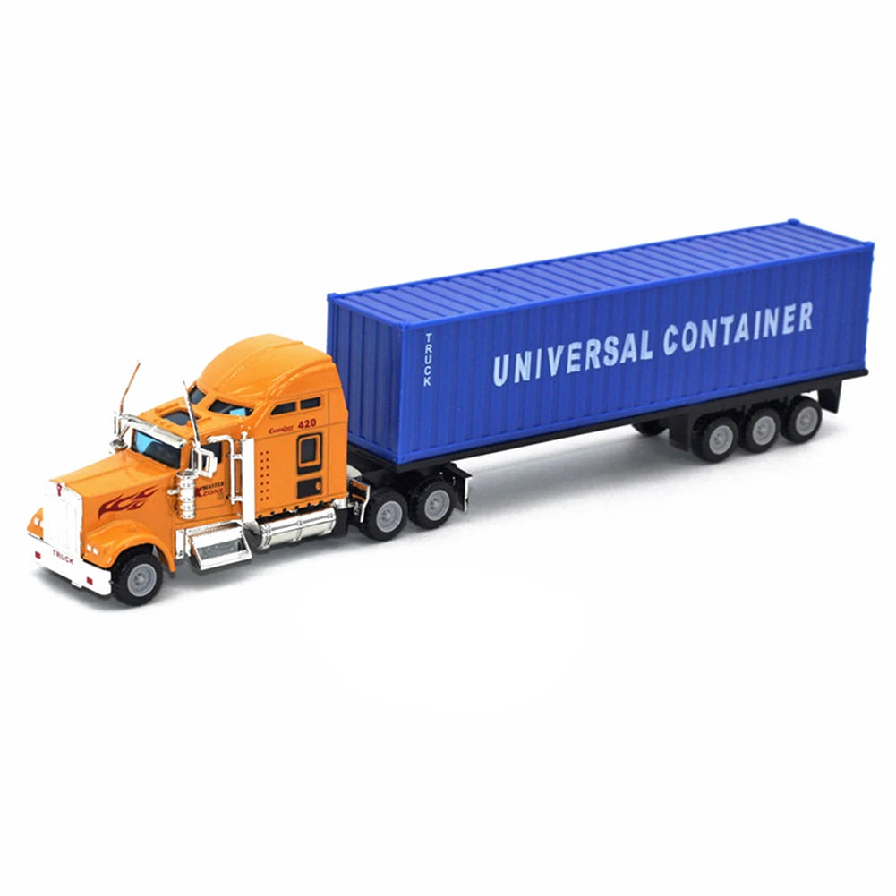 1:50 Large Diecast Alloy Truck Car Model Toys Simulation Oil Truck Tank Container Pull Back Transport Vehicle Model Toy For Kids