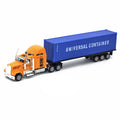 1:50 Large Diecast Alloy Truck Car Model Toys Simulation Oil Truck Tank Container Pull Back Transport Vehicle Model Toy For Kids