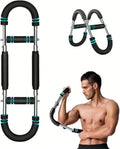 Adjustable Twister Arm Trainer Chest Exerciser, Portable Detachable Twister Bar, 44–110 lb Resistance