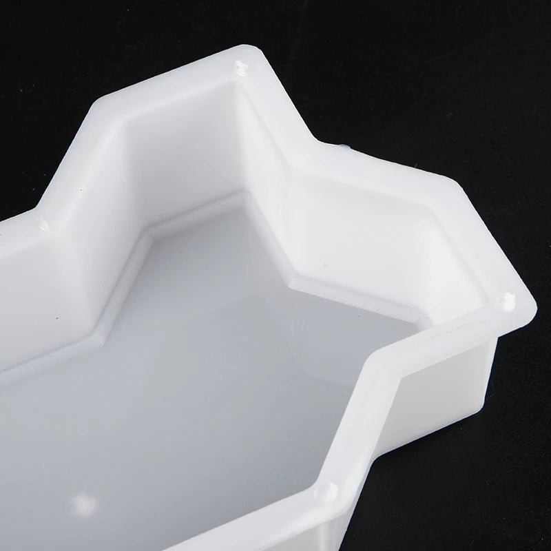 DIY Concrete Path Maker Mold, Garden Pavement Road Mould, Interlocking Brick Paving Tool for Walkway Patio Construction