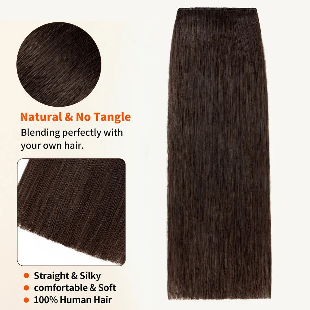 100% Human Hair Topper Invisable Straight Hair Pads Clip In One Piece 2Clips Increase Hair volume Hair Extensions Top Side Cover