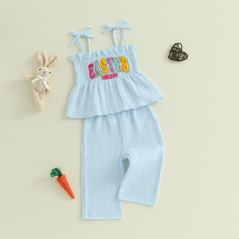 Adorable Baby Girl Spring Outfits Floral Print Ruffle Sleeve Top with Bowknot Shorts 2 Piece Set for Easter
