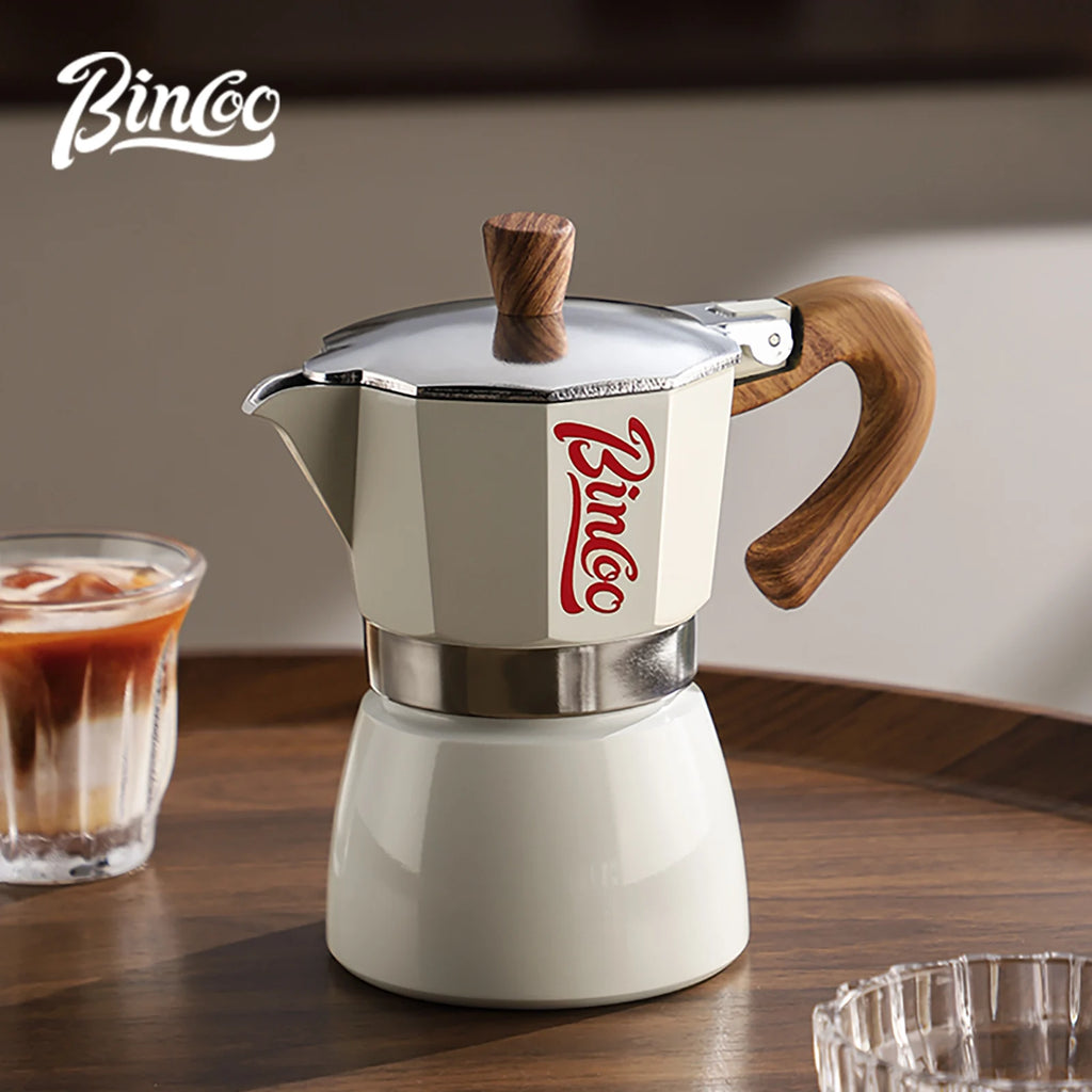 Bincoo Mocha Moka Coffee Pot Aluminum Espresso Maker Italian Coffee Professional Home Barista Accessories Coffee Tools 300ml