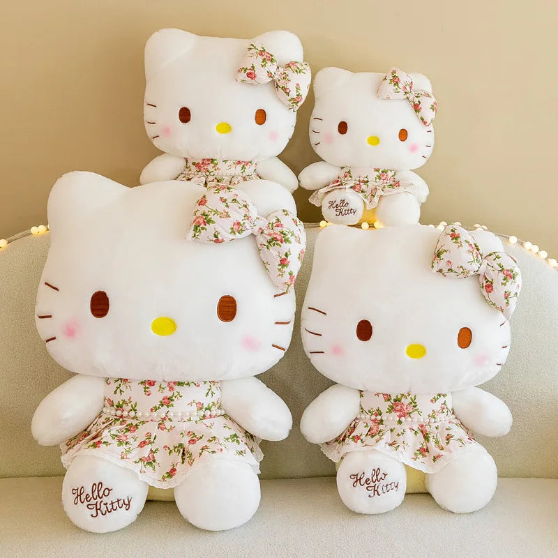 Sanrio Hello Kitty Anime Hello Kitty Stuffed Toys Plushier Soft Pillow Birthday Gifts For Girls Kawaii Hello Kitty Plush Dolls