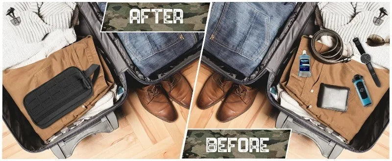 Toiletry Bag For Men Hygiene Bag Mens Shaving Kit Travel shower Bag Waist BackpackTool Molle Pouches Small Dopp Kit belt bag