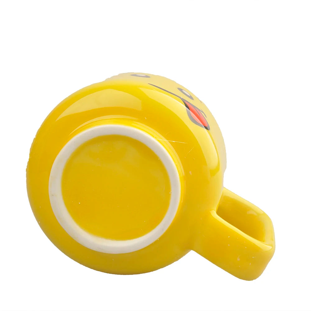 Expression Ceramic Mug 250ML Cute Coffee Cups Drinkware Figurine Head Smiling Face Tea Drinking Cup Children Christmas Gift 머그컵