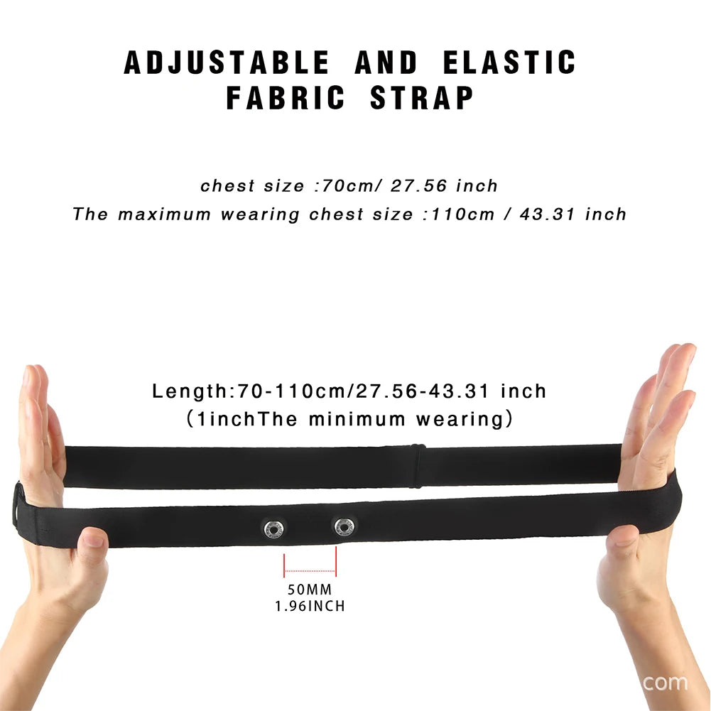 Heart Rate Monitor Replacement Sensor Band Belt Soft Fitnesss Chest Band Chest Monitor Strap Compatible with Polar Garmin Magene