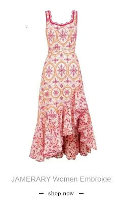 JAMERARY Summer Blue And White Porcelain Flower Printing Floral Long Dress Women Straps Zipper Elastic Backless Midi Vestidos