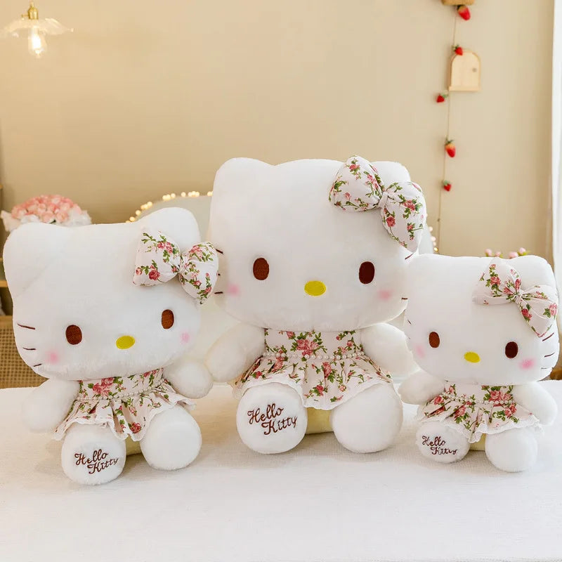 Sanrio Hello Kitty Anime Hello Kitty Stuffed Toys Plushier Soft Pillow Birthday Gifts For Girls Kawaii Hello Kitty Plush Dolls