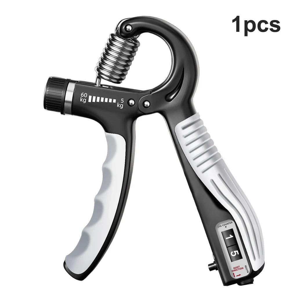 Grip Strength Trainer Adjustable Hand Grip Strengthener 11-132 Lbs (5-60Kg) Gym Rehab Forearm Trainer